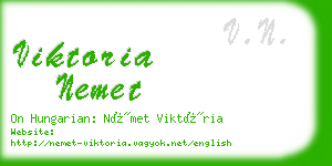 viktoria nemet business card